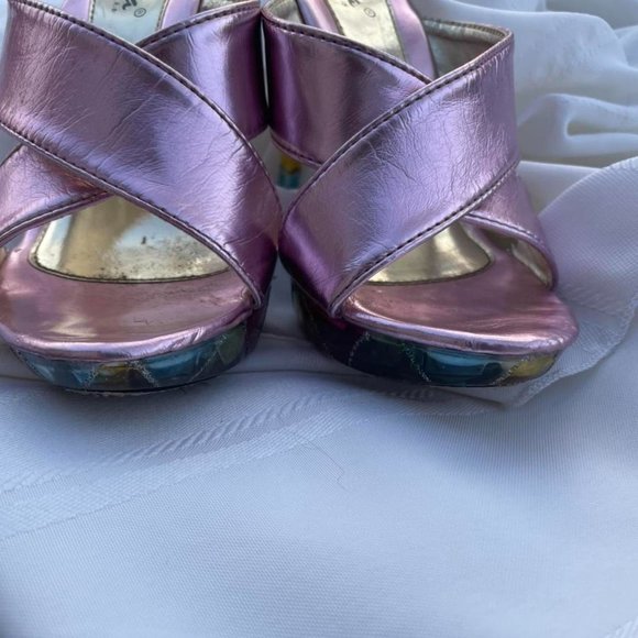 Rainbow Purple Heels Selina by Summer Rio - Picture 2 of 4